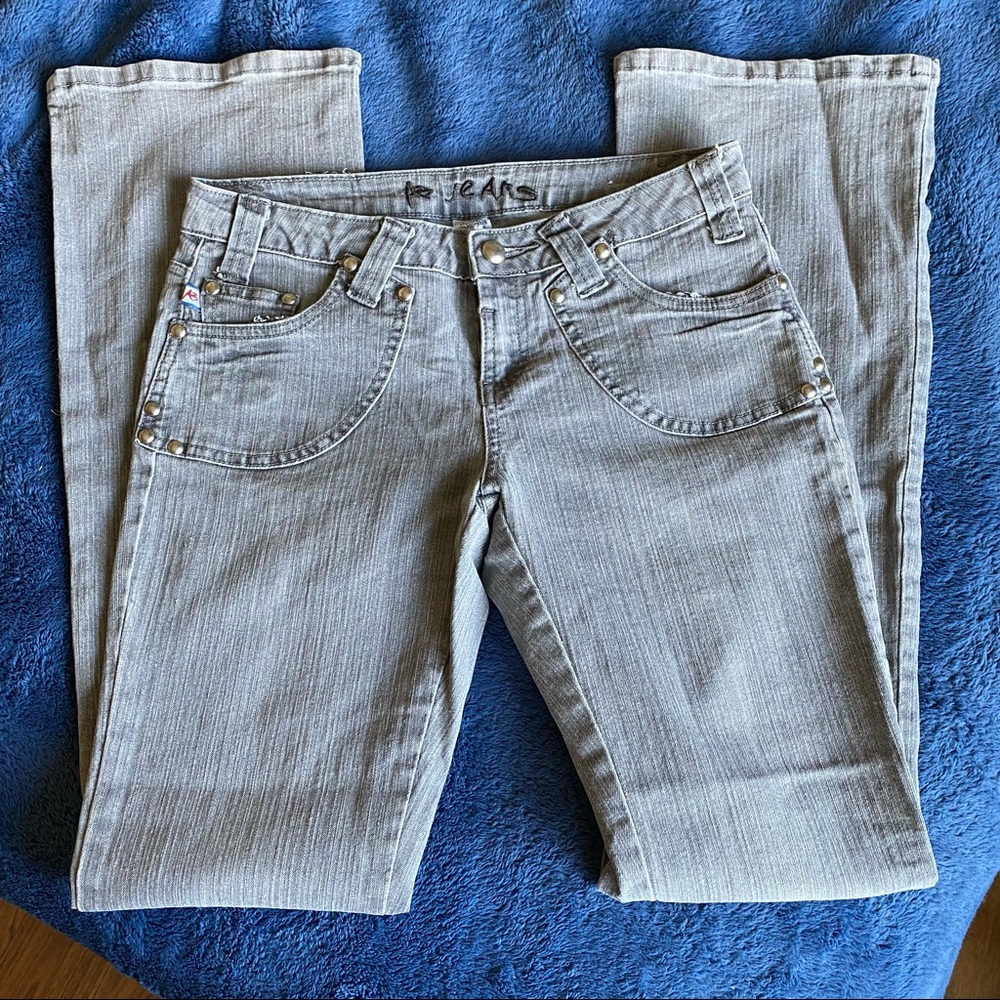 AB jeans size 7 gray flare jeans